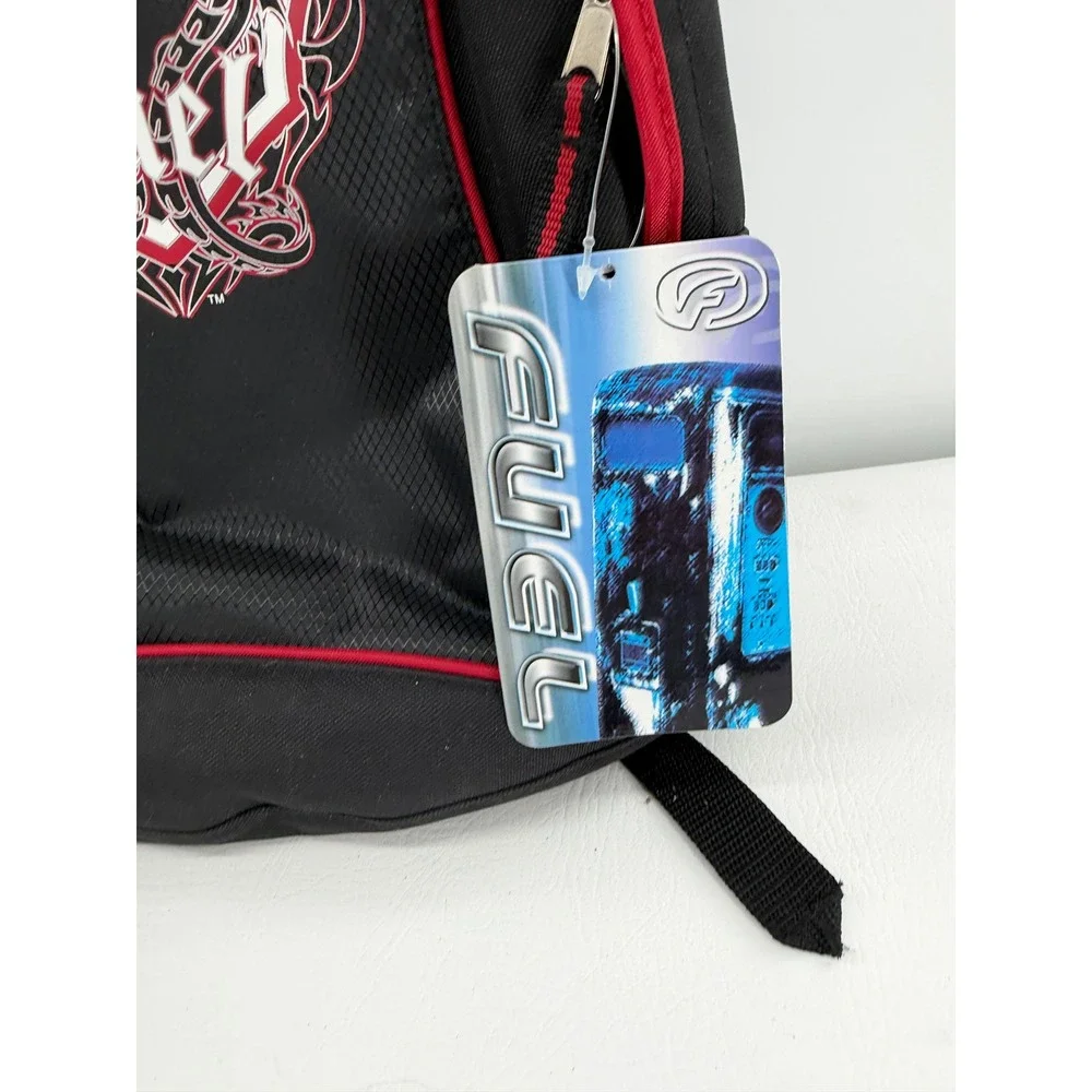 Fuel Backpack Large Black Red Dragon Graphic Y2K Gothic School Bag & Pouch New